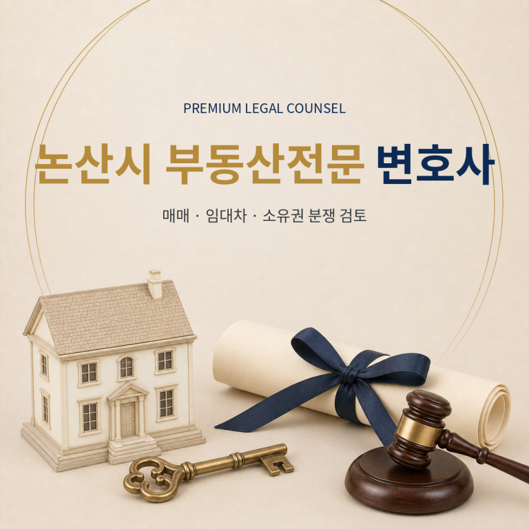 논산시 부동산전문 변호사