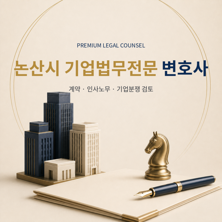 논산시 기업법무전문 변호사